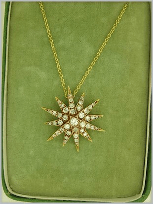 Diamond star pendant