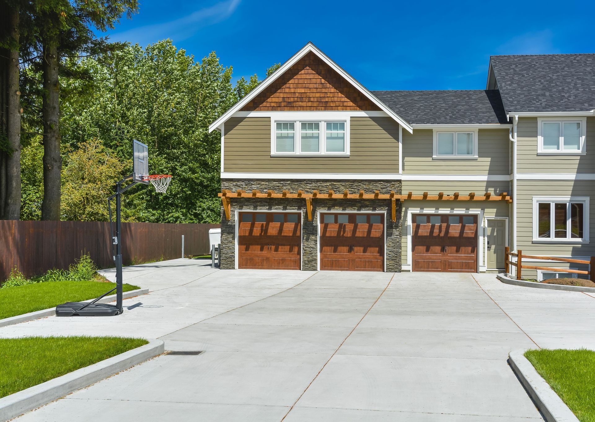 concrete driveway