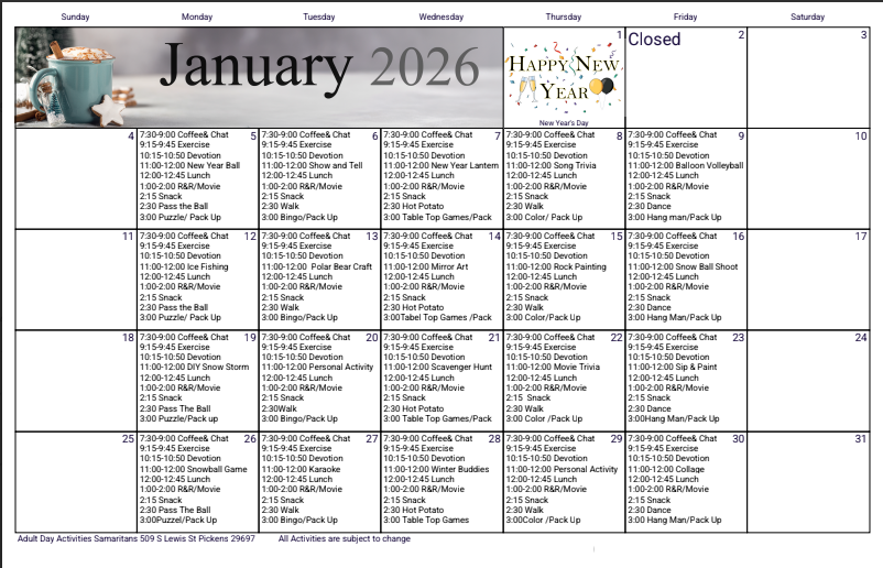 Calendar December 2025