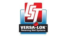 A logo for versa-lok retaining wall systems on a white background.
