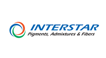 The logo for interstar pigments , admixtures and fibers.