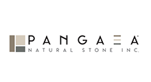 The logo for pangea natural stone inc. is shown on a white background.