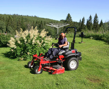 Man mowing Lawn