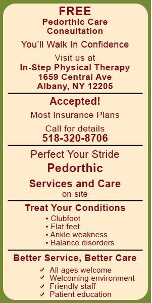 Pedorthic Therapy and Care - Albany, NY - In-Step Physical Therapy