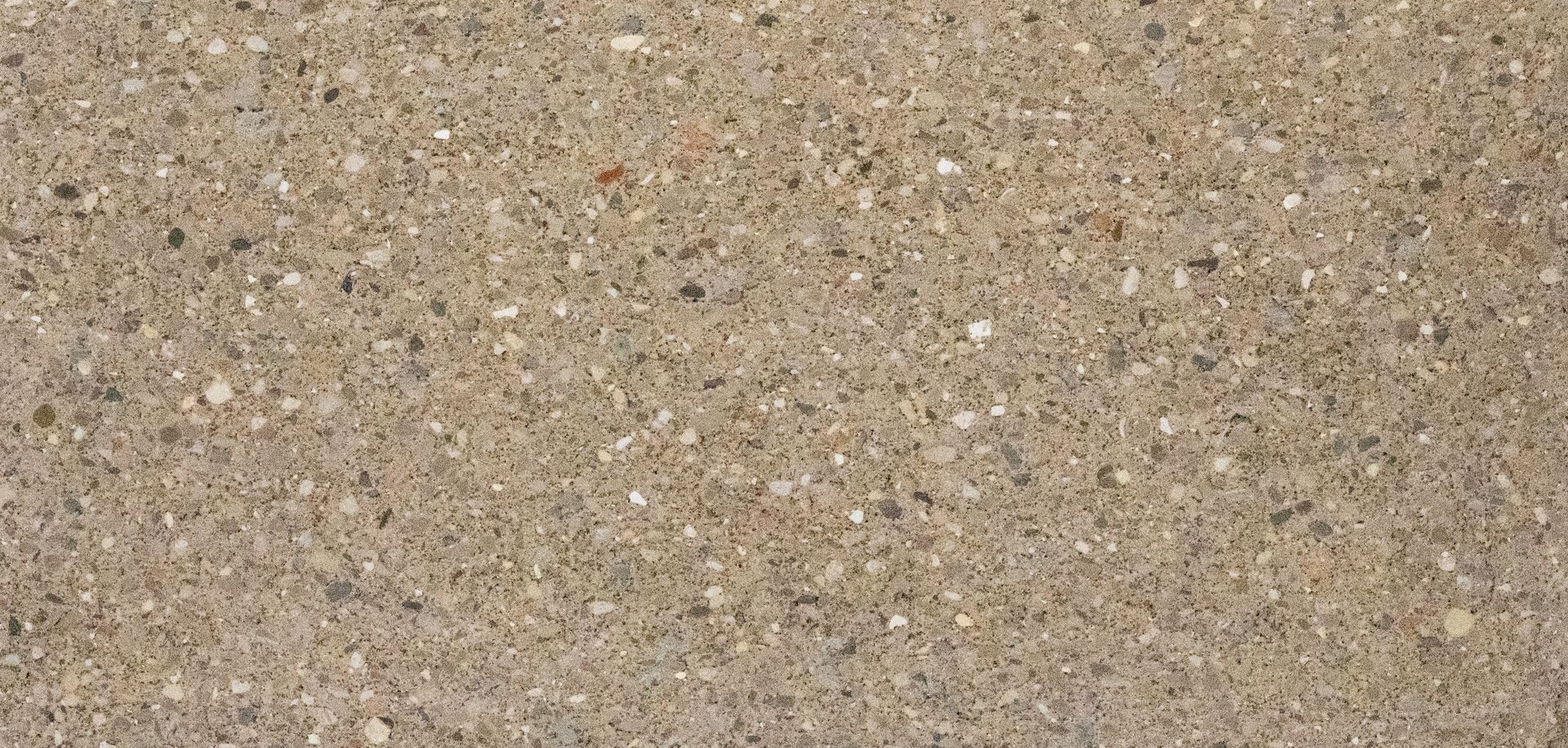 Close-up of a sandy, pebbled surface in tan and gray tones