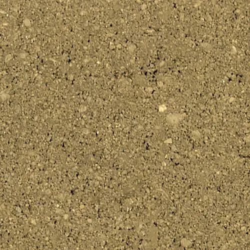 Close-up view of textured, rough brown concrete surface with small stones embedded.