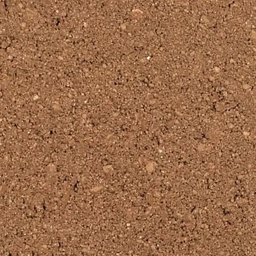 Close-up of brown, grainy soil.