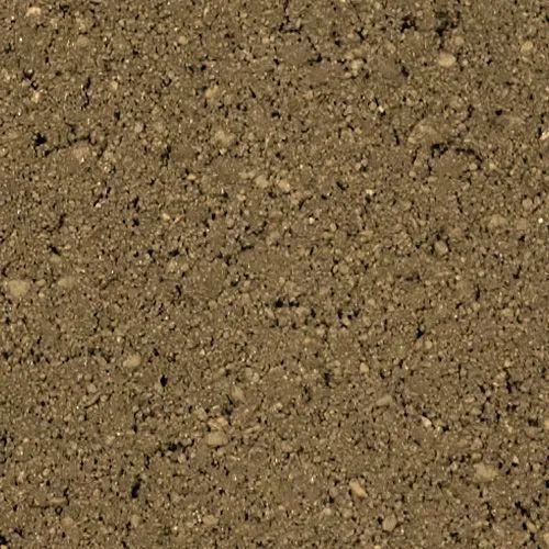 Close-up of brown, textured asphalt or soil surface with small pebbles.