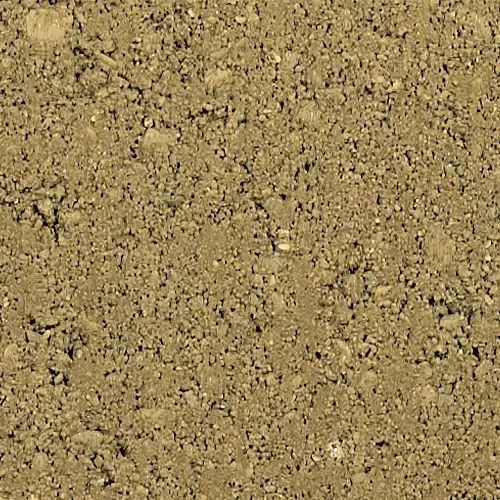 Close-up of brown, loose soil texture.