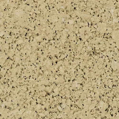 Tan, textured surface with small, irregular holes.