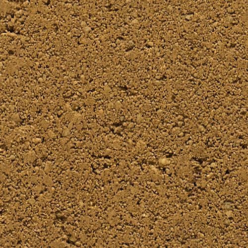 Brown, granular soil with small rocks visible.