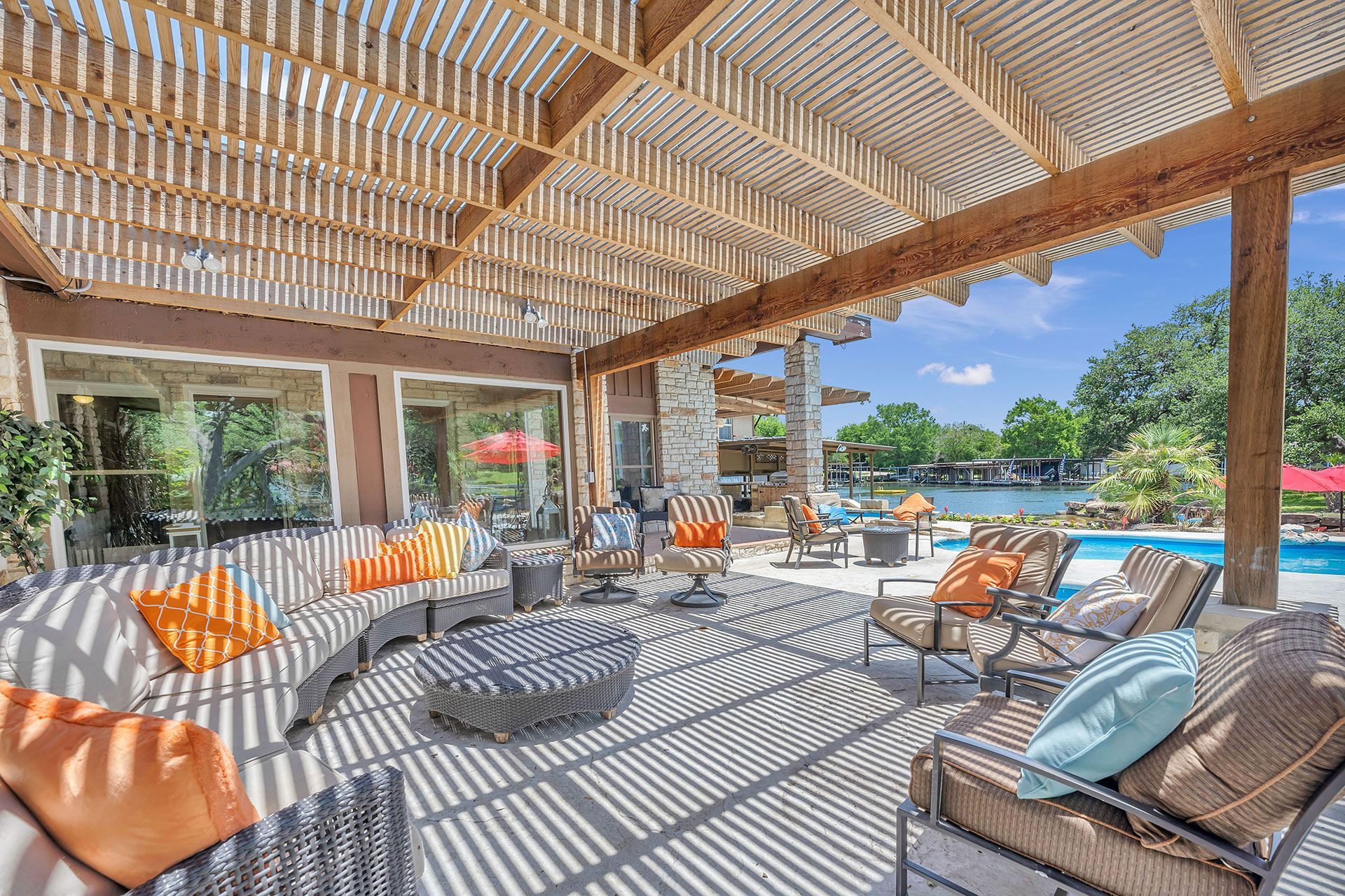 vacation rental pergola