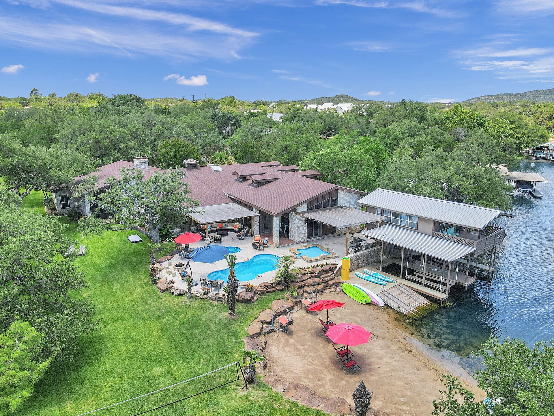 vacation rental aerial view