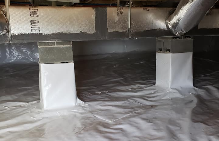Waterproofing sealant application on floor