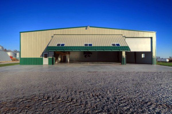 Beautiful farm building exterior