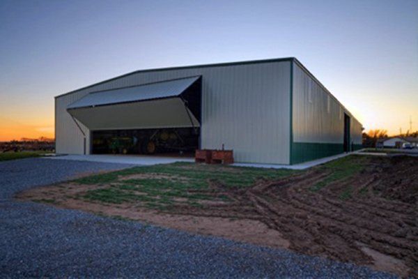 Beautiful farm building exterior