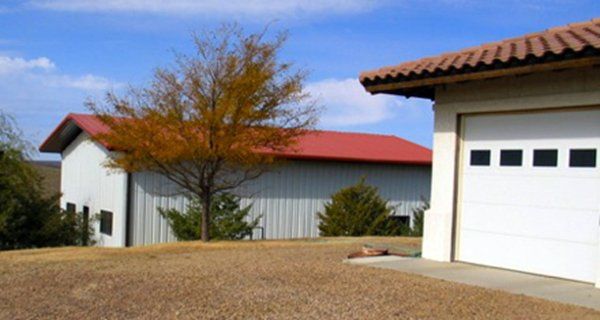 Beautiful farm building exterior