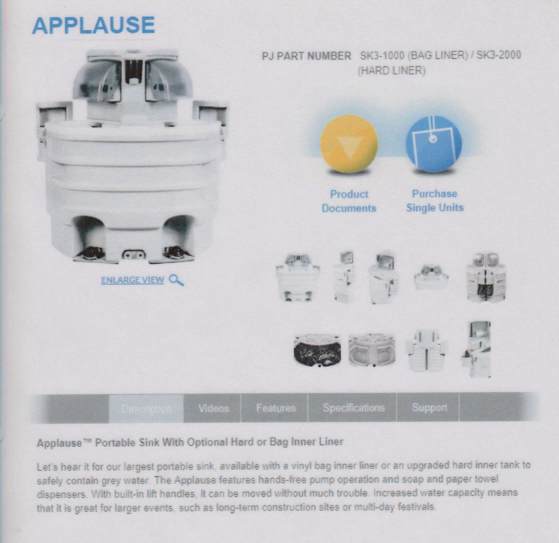 Portable toilet features
