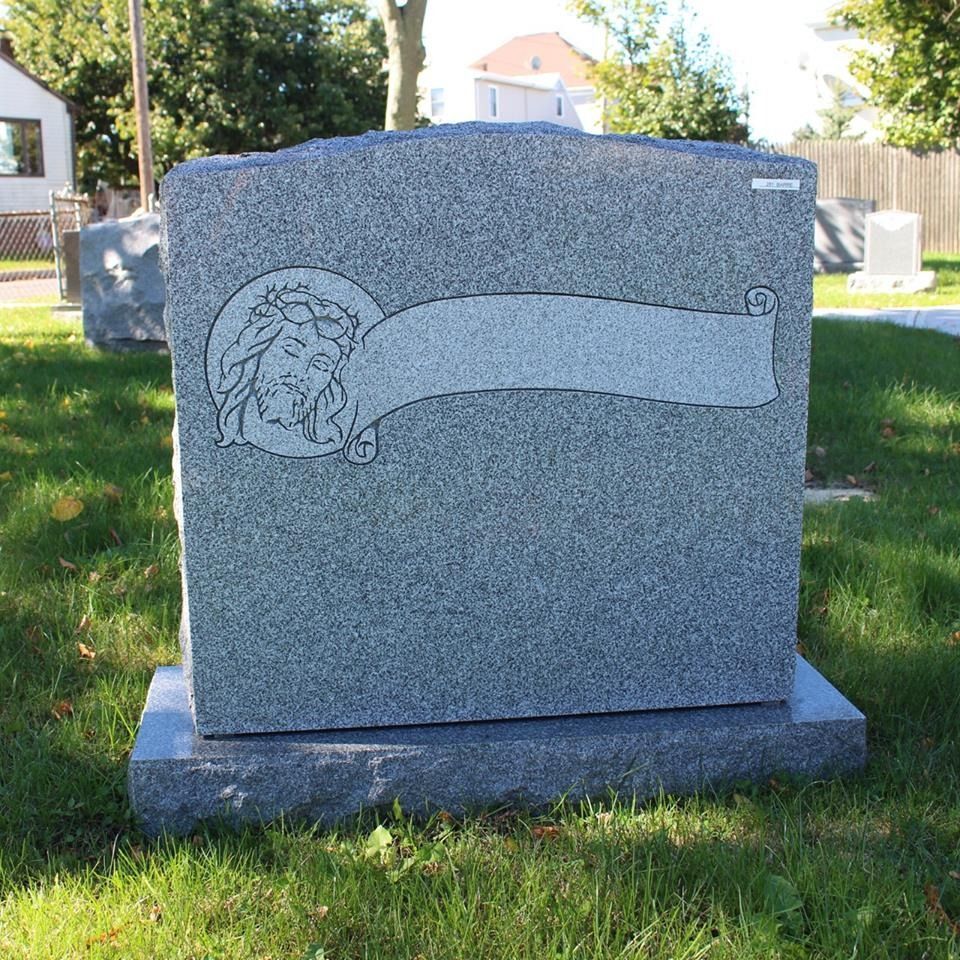 A gravestone