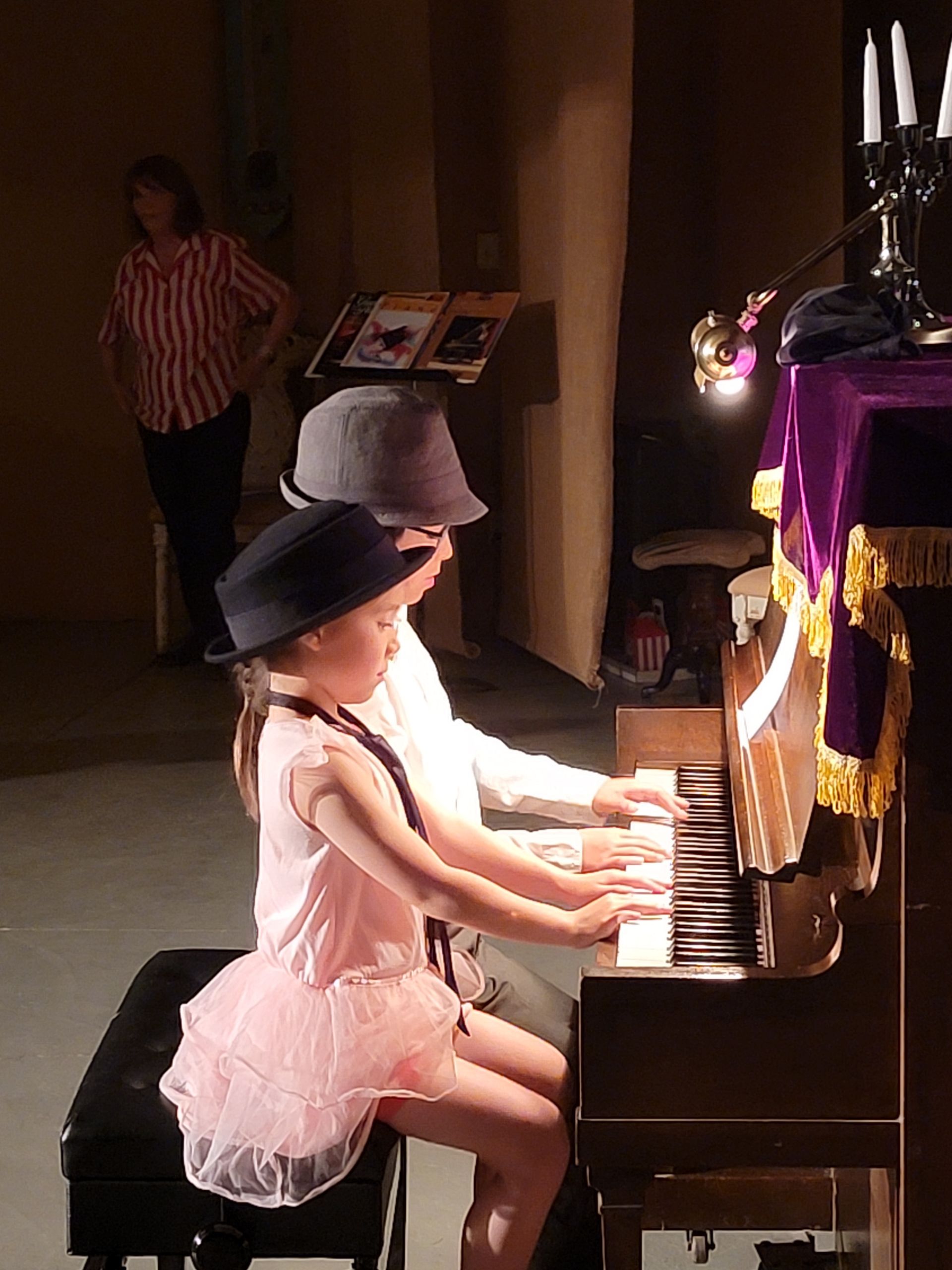 two kids piano