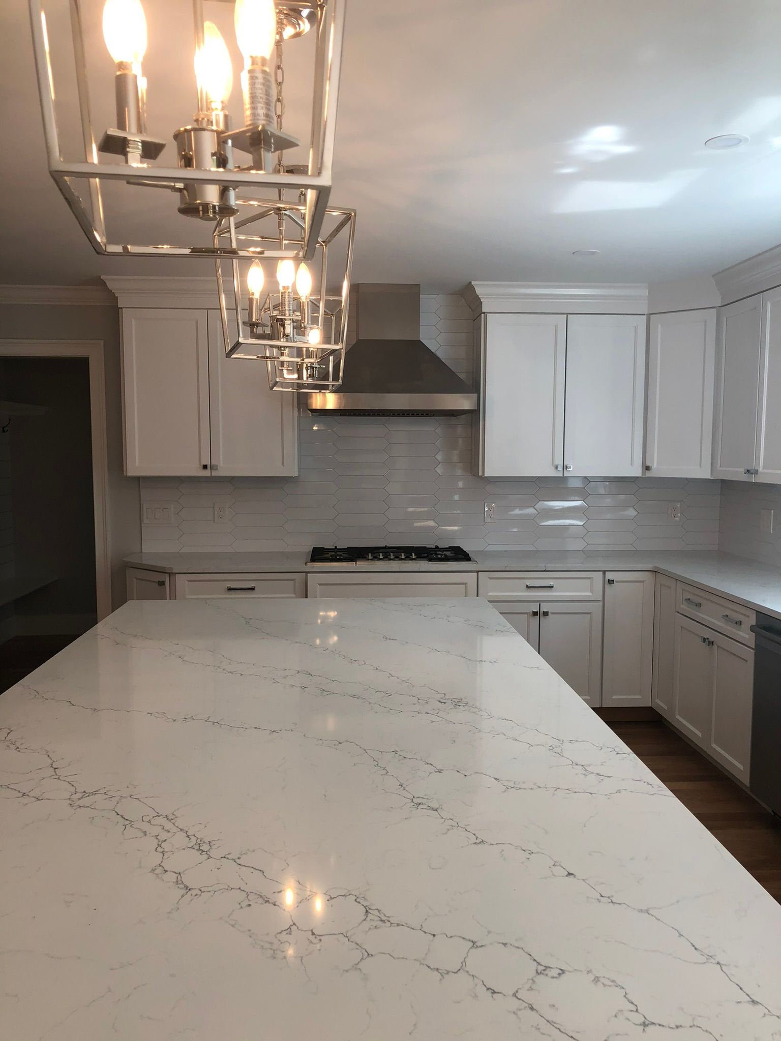 Gas pipe installation to kitchen