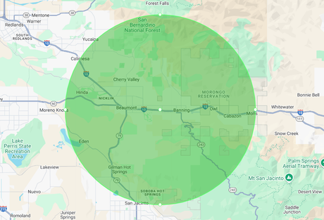 Radius map