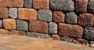 Elegant brick walling