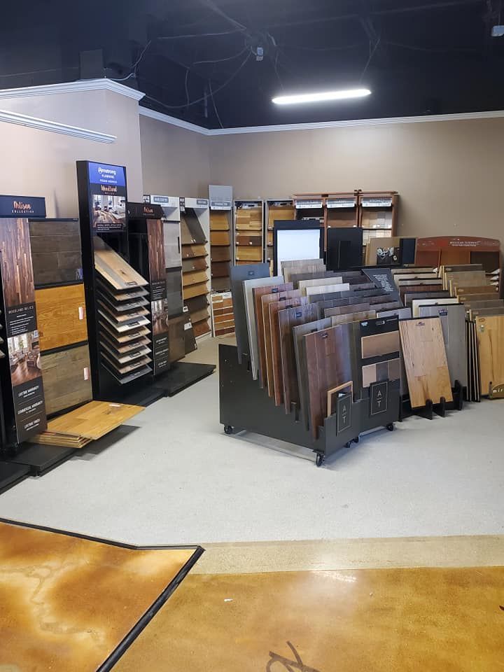 A store filled with lots of different types of flooring