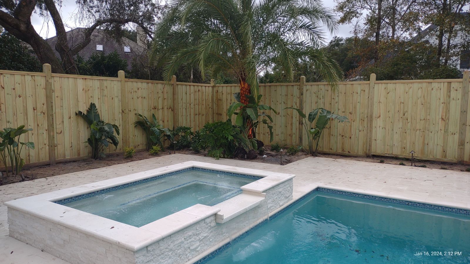 Backyard Pool Privacy Fence