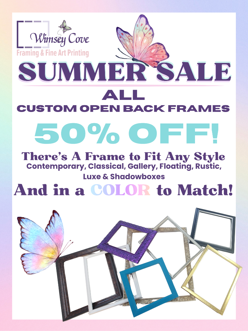 Summer sale open-back frames
