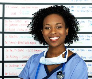 Female african american doctor