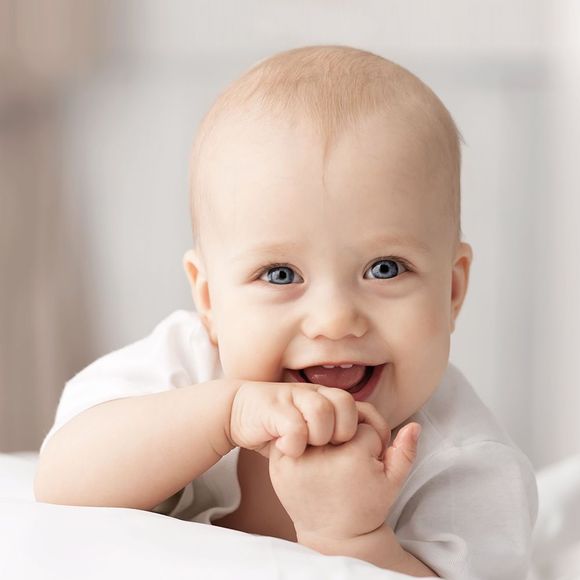 Infant smiling
