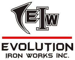 Logo for Evolution Iron Works Inc. featuring the letters EIW in a stylized, bold font above the company name.