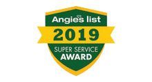 Angie's List Super Service Award 2019 badge