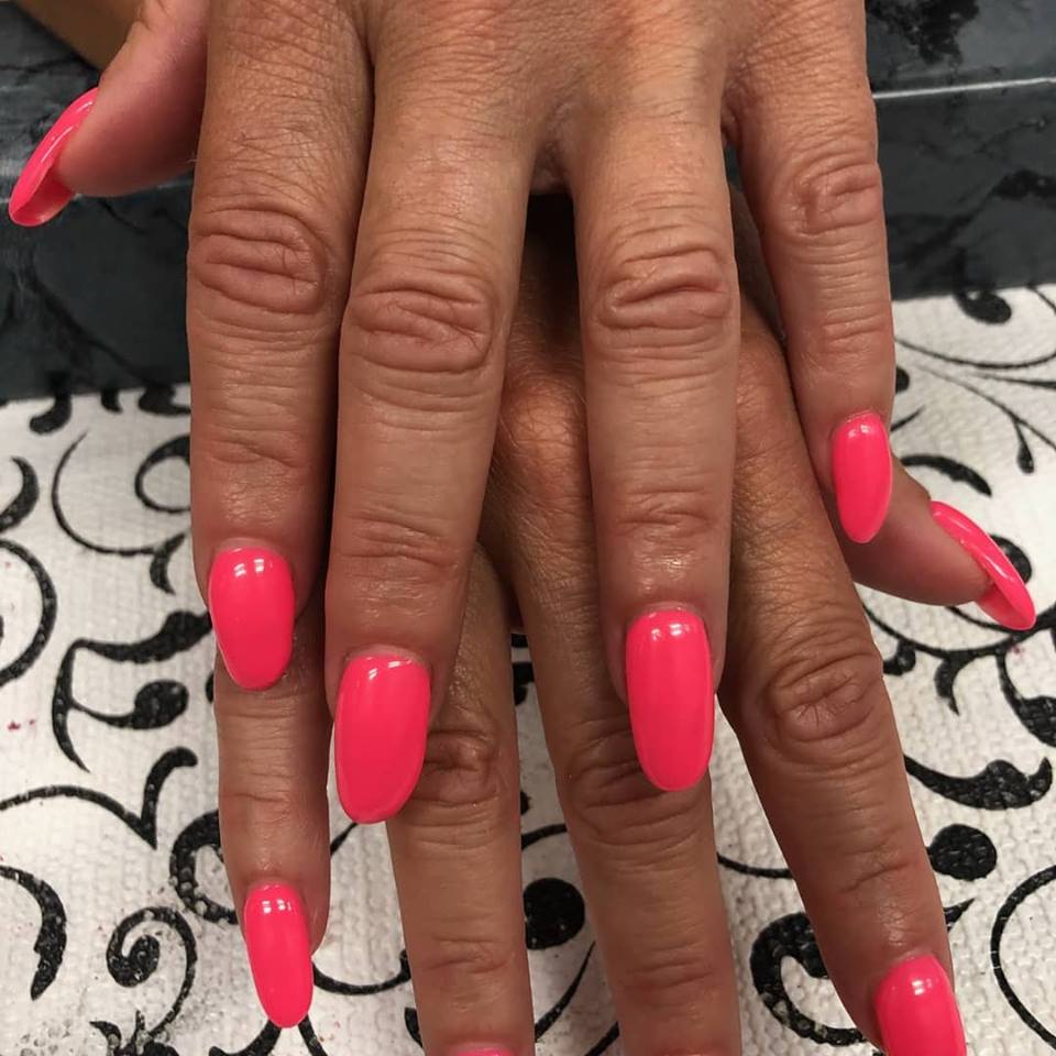 Pink nails