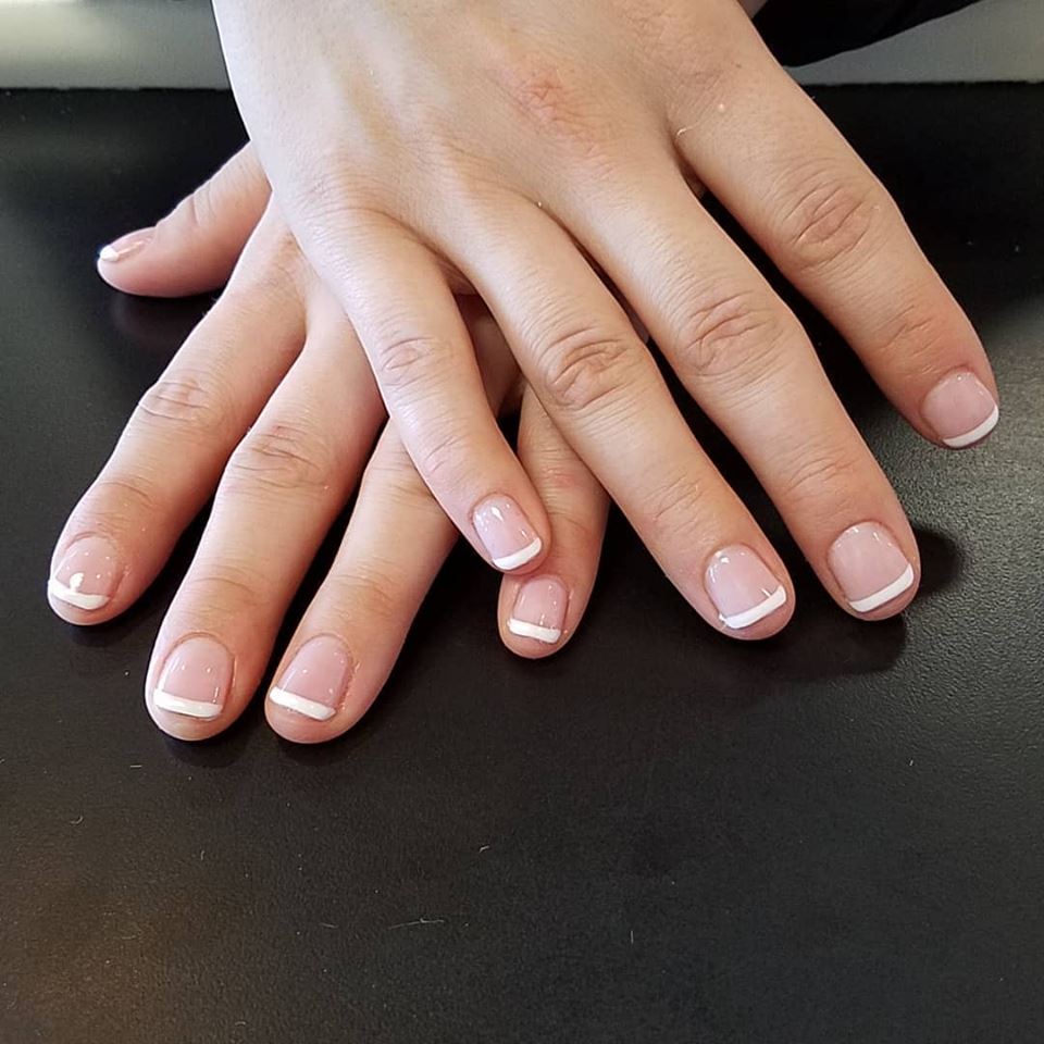 Nude color nails
