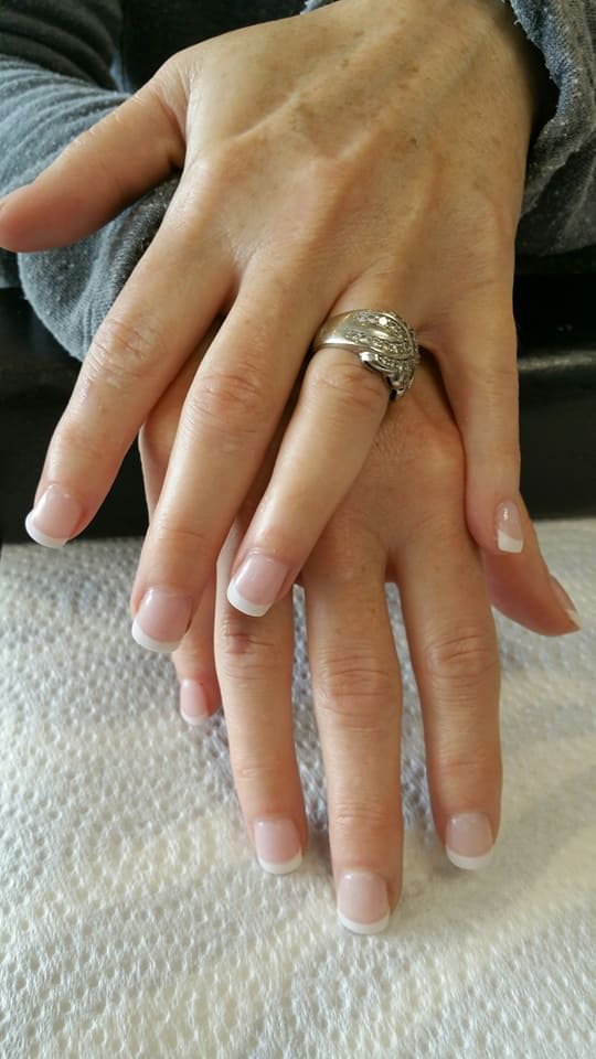Nude color nails