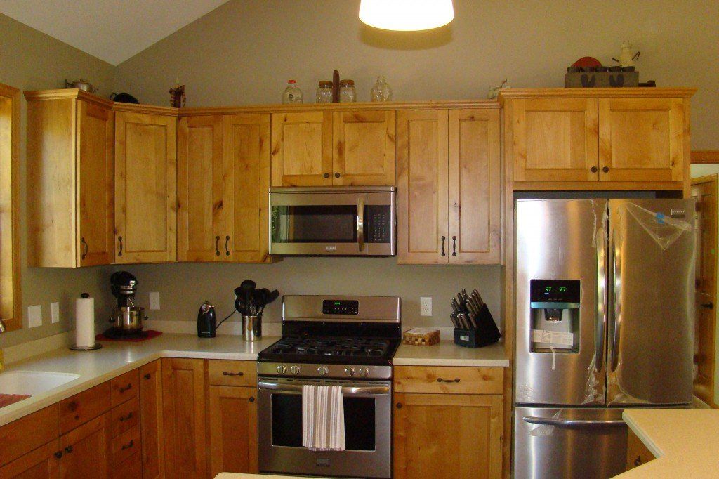 Wooden kitchen cabinet