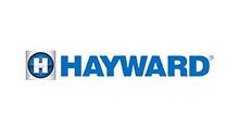 Hayward logo in blue with a circular H icon on a white background