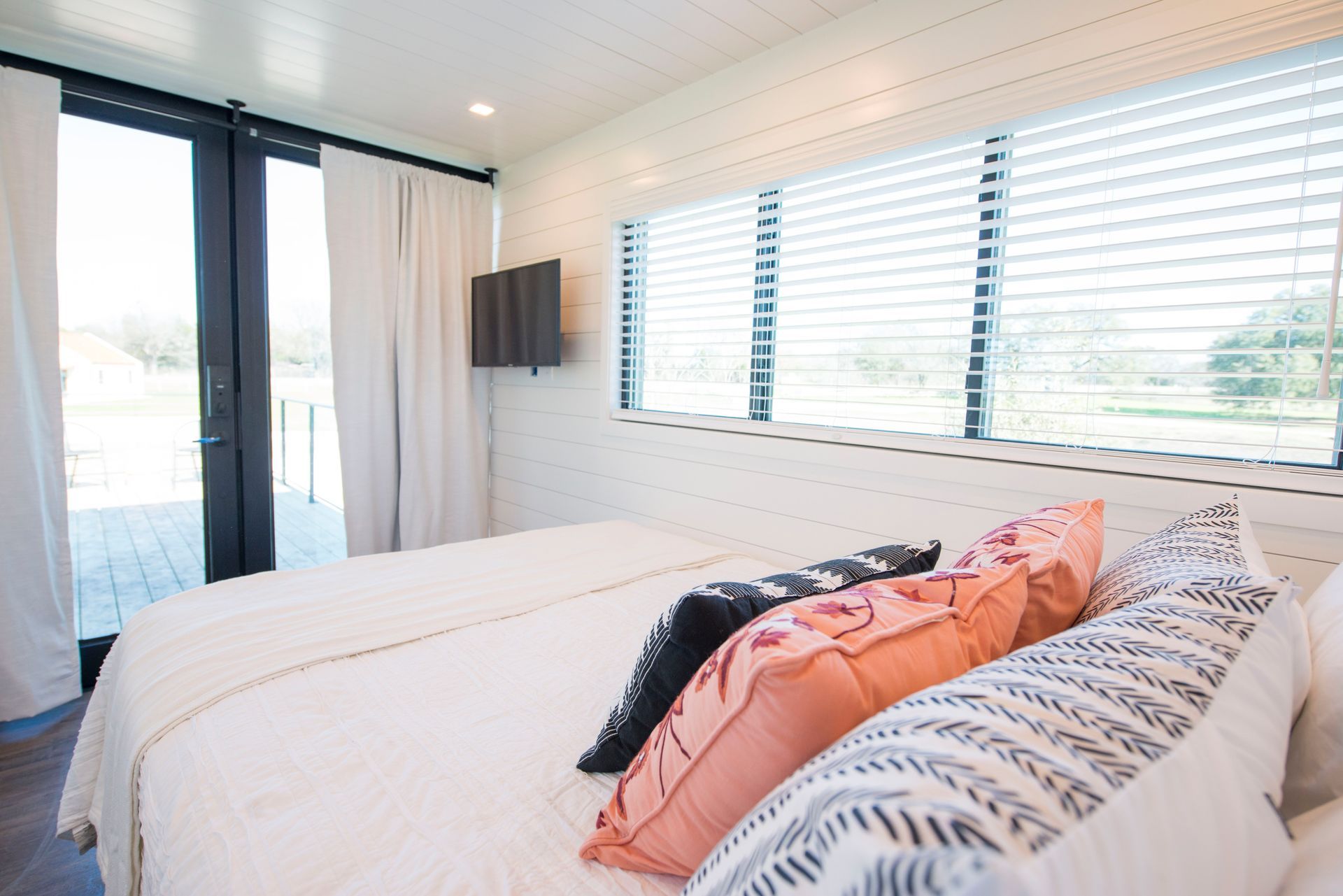 The Helm bedroom with view.