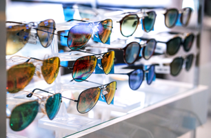 Beautiful sunglasses display