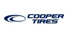 The Cooper Tires logo in navy blue, featuring an abstract oval icon next to the company name.