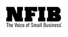 Black logo for the National Federation of Independent Business (NFIB) with the text 
