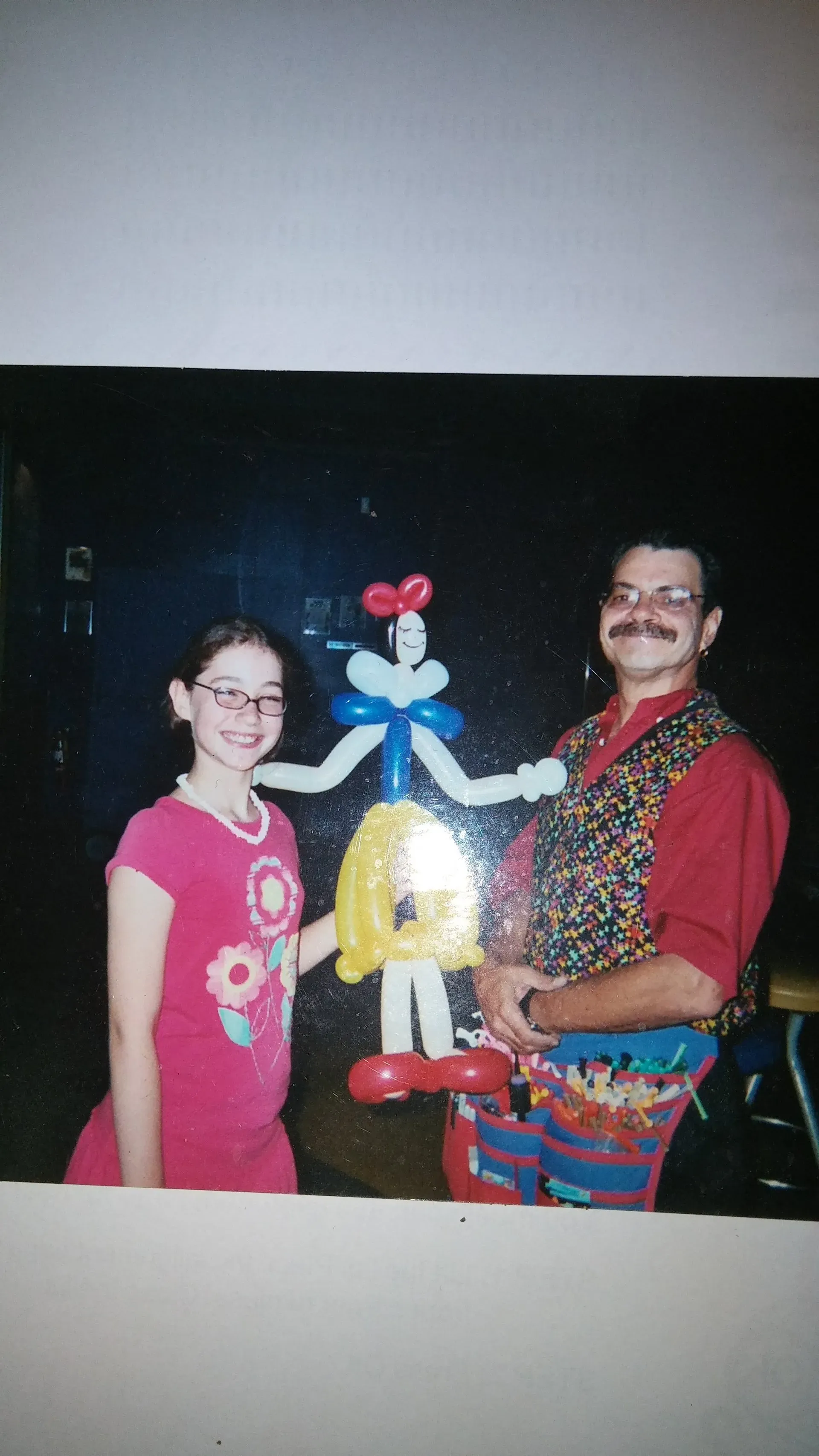 Balloonist with a kid