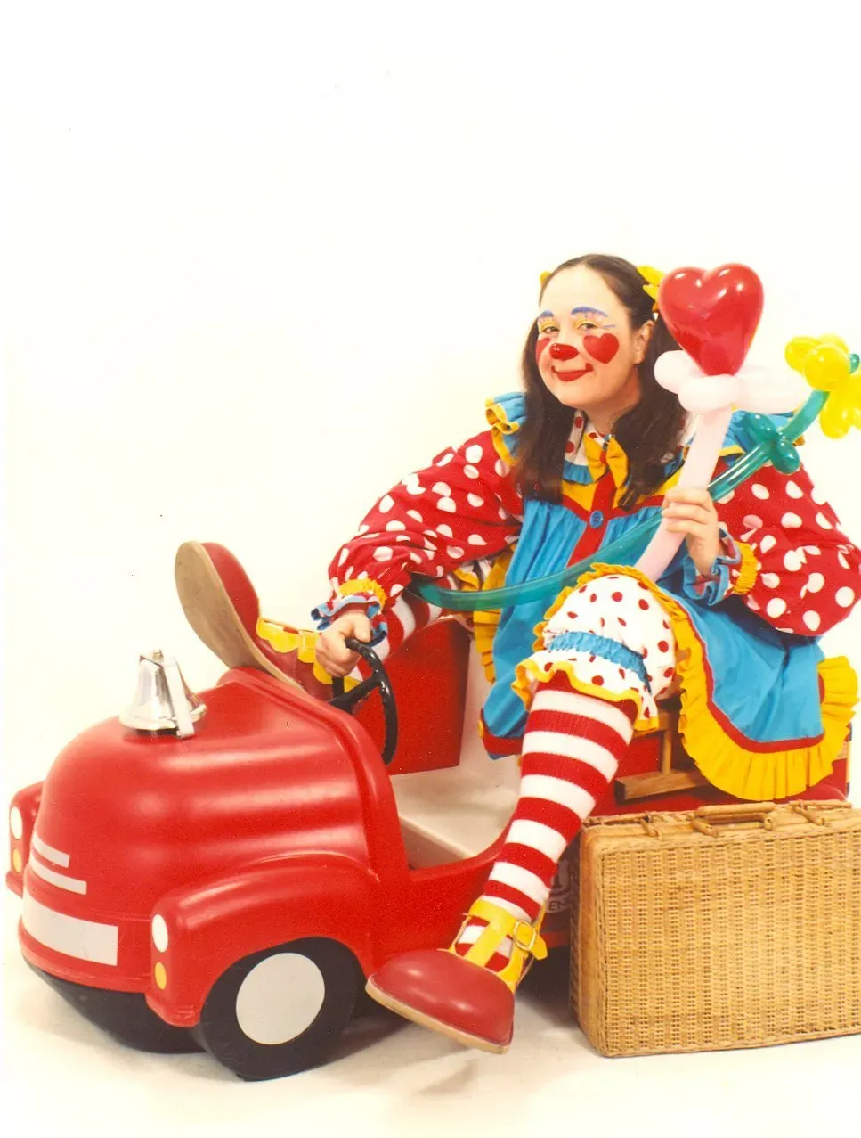 Clown on a mini car