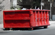 Red dumpster