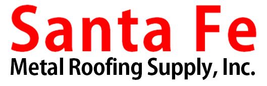 Santa Fe Metal Roofing Supply, Inc. logo in red and black text.