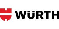The wurth logo is red and black on a white background.