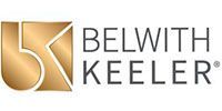 The belwith keeler logo is a gold and black logo on a white background.