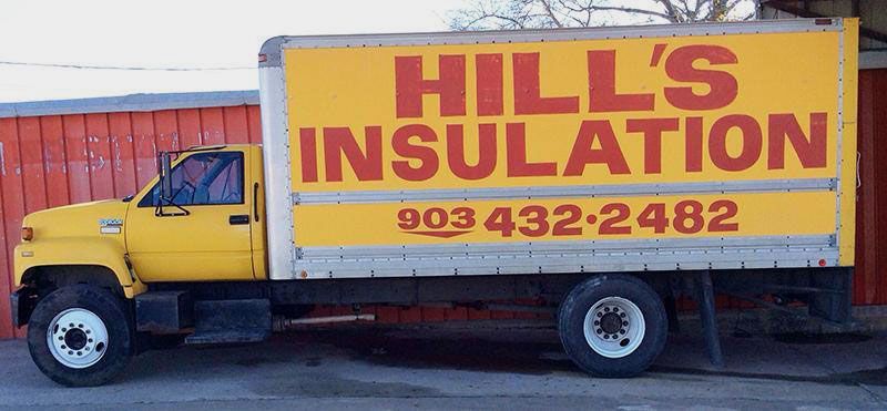 Hill's Home And Commercial Insulation truck